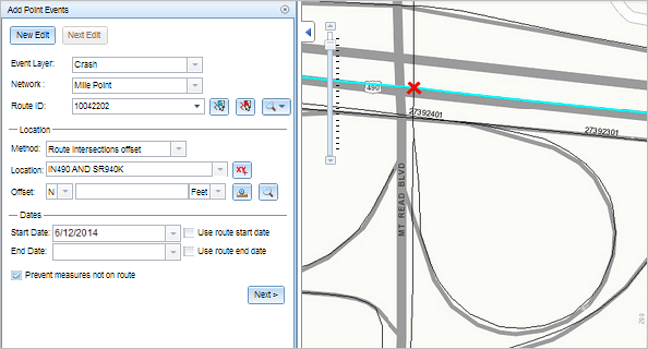 Adding point events by referent offset Adding point events by referent offset